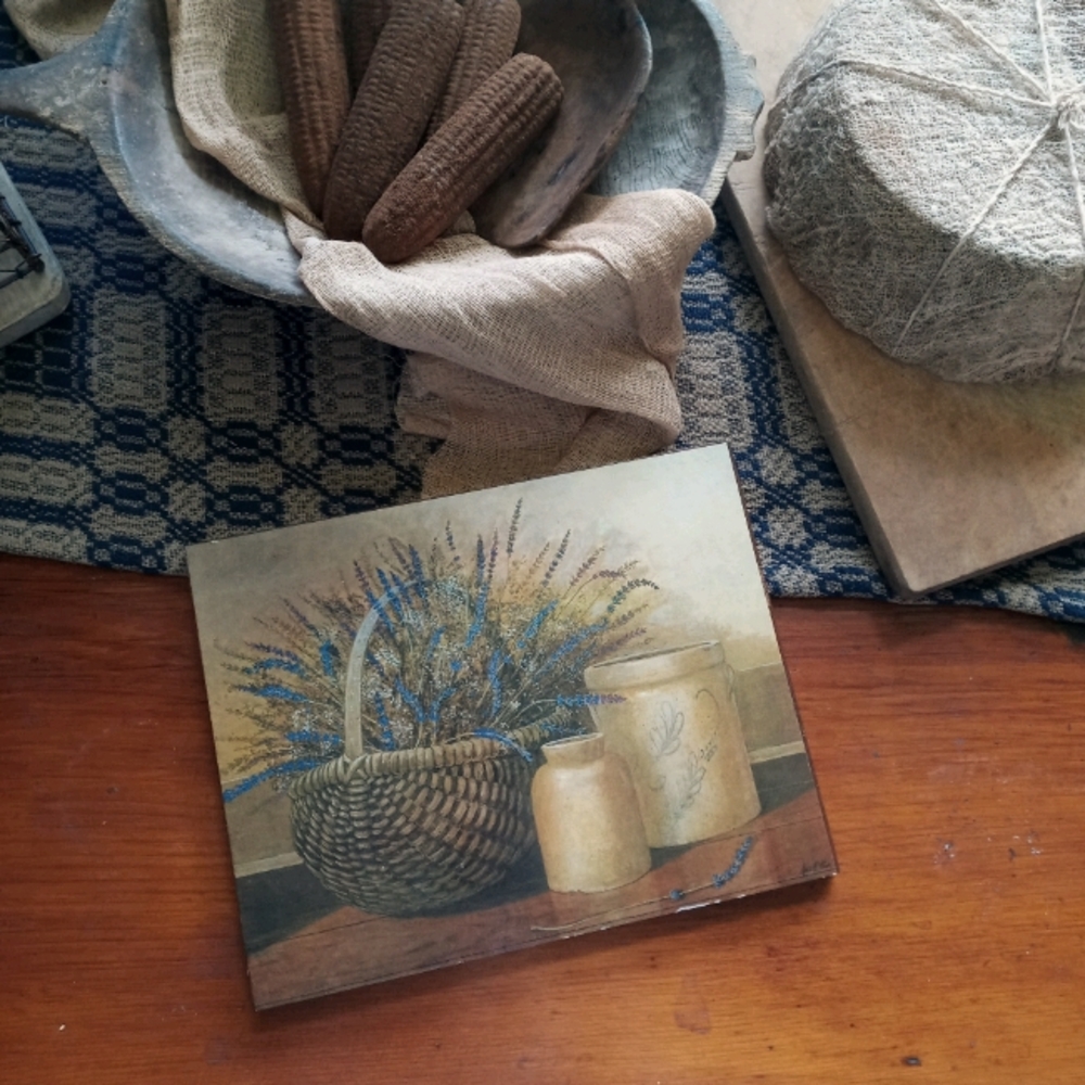 Primitive crock wooden sign